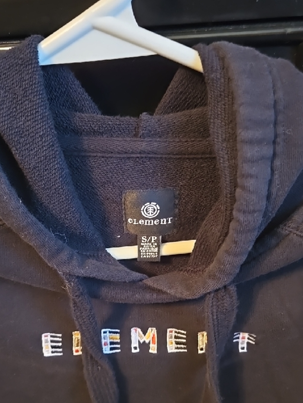 Element Black Women's Pullover Hoodie with Multicolor Logo - Picture 2 of 2